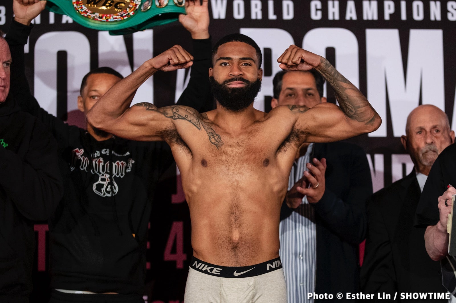 Boxing photo: Danny Roman, David Morrell Jr, Stephen Fulton Jr image Fulton Jr - Roman - Showtime Weights & Photos