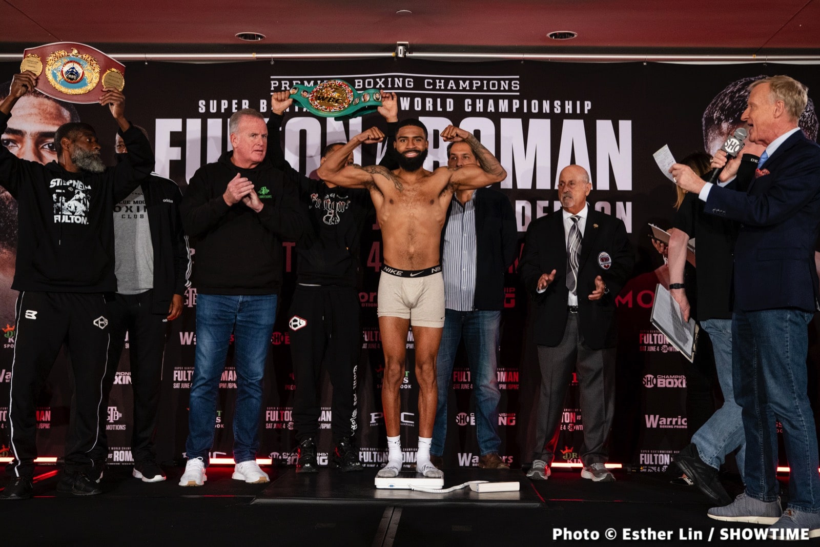 Boxing photo: Danny Roman, David Morrell Jr, Stephen Fulton Jr image Fulton Jr - Roman - Showtime Weights & Photos