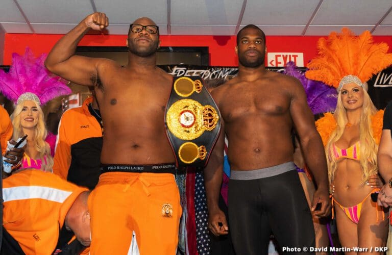 Trevor Bryan, Daniel Dubois Weigh-In: Bryan 259.6, Dubois 241.6