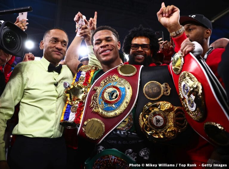 Bob Arum raves about Haney's win over Kambosos