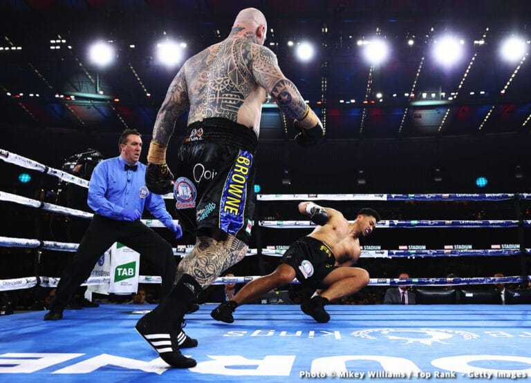 Lucas Browne Revives His Career With Upset KO Of Junior Fa, But Fa's Team Will Appeal