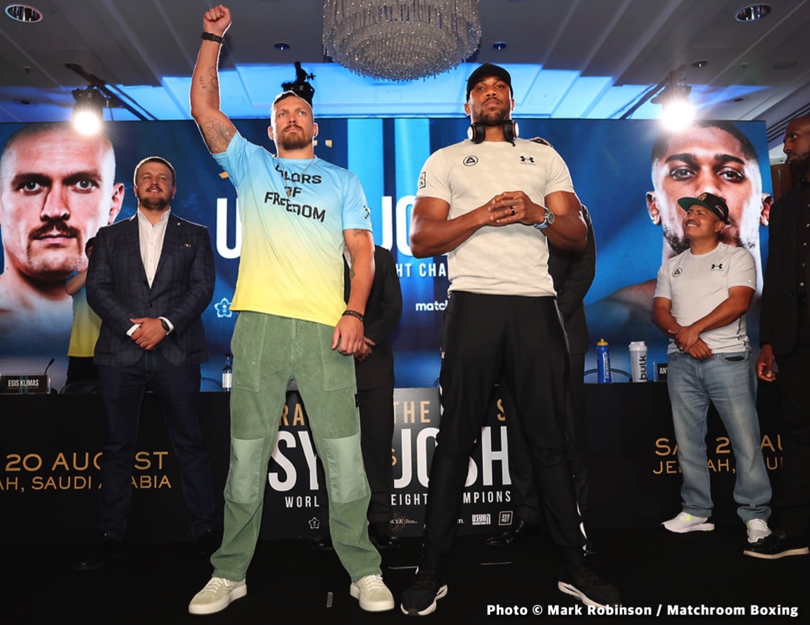 Boxing photo: Alexander Usyk, Anthony Joshua image Anthony Joshua vs Usyk DAZN Weights
