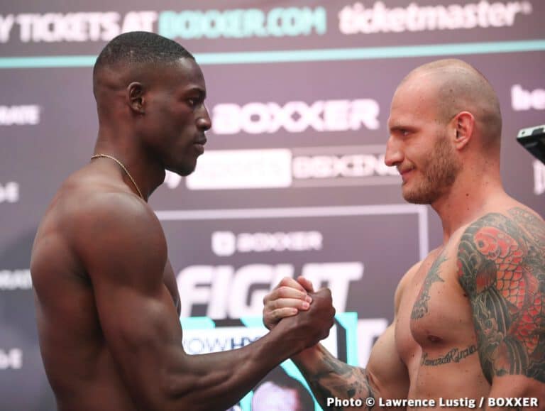 Riakporhe vs Turchi Official Sky Sports Weigh In Results