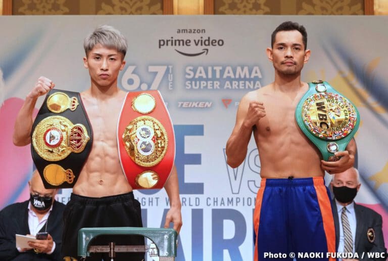 Naoya Inoue vs. Nonito Donaire ESPN+ Weights & Photos