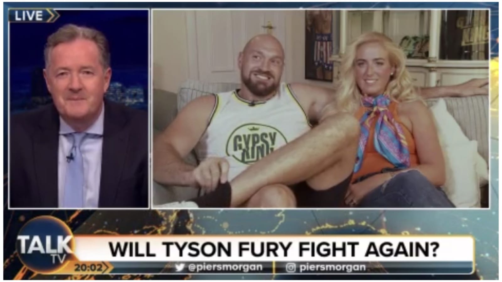 Tyson Fury Says He Will Give Piers Morgan A Million Pounds If He Fights Again!