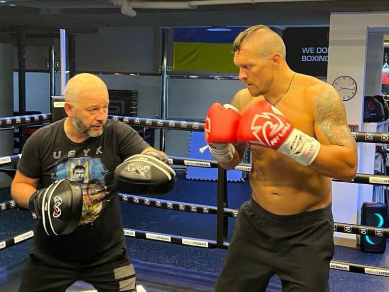 Oleksandr Usyk training for Anthony Joshua rematch on Aug.20th