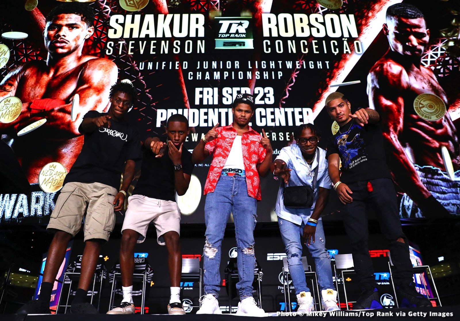 Robson Conceição, Shakur Stevenson boxing image / photo