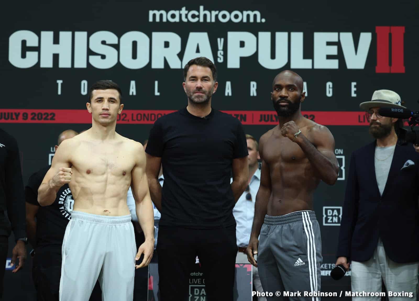 Chisora vs. Pulev II - weights
