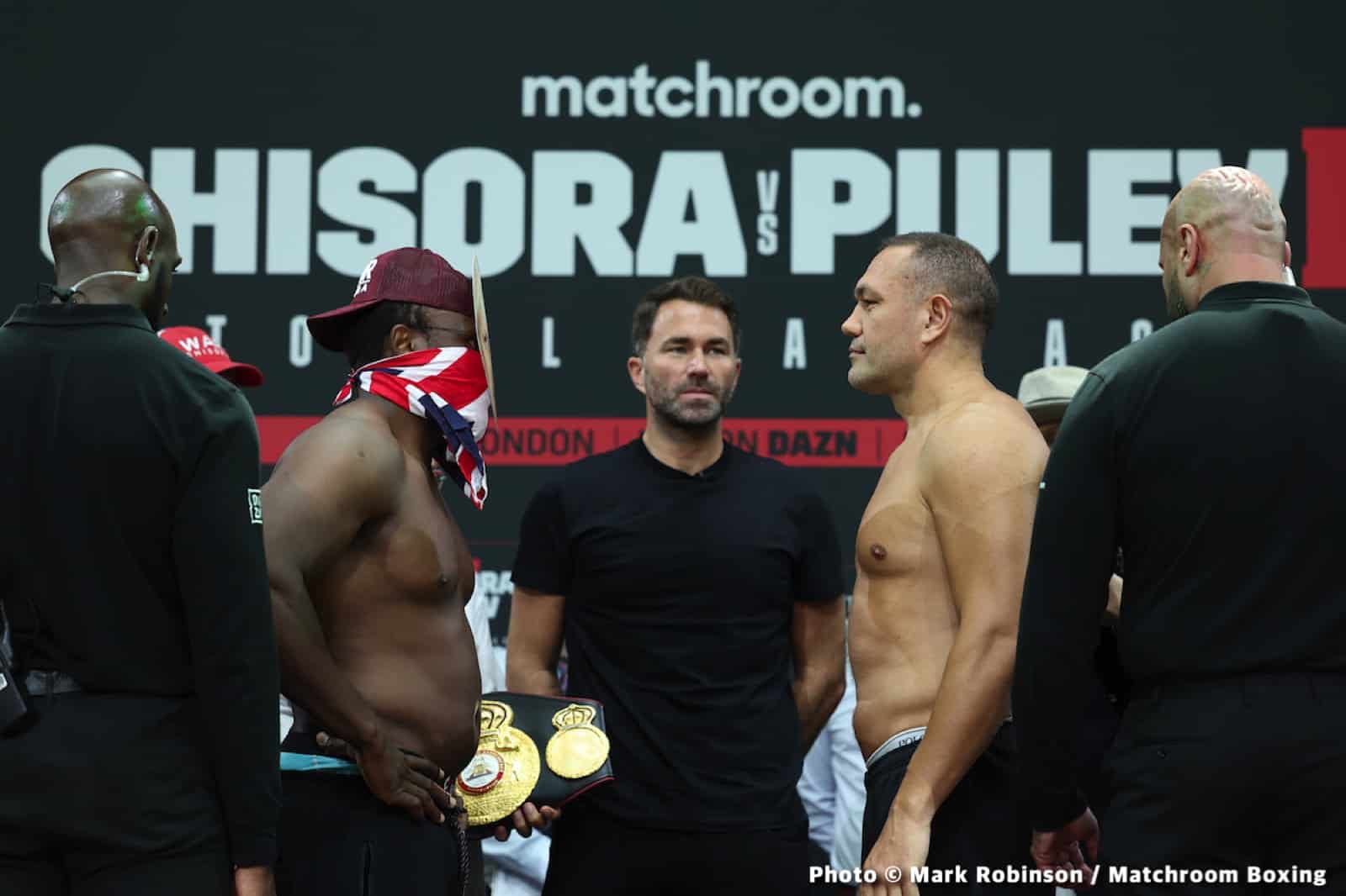 Chisora vs. Pulev II - weights