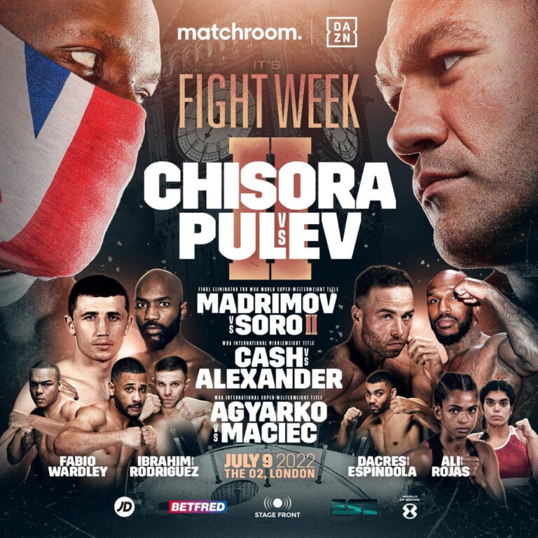 Dereck Chisora, Kubrat Pulev Weigh-In: Chisora 258.2, Pulev 250