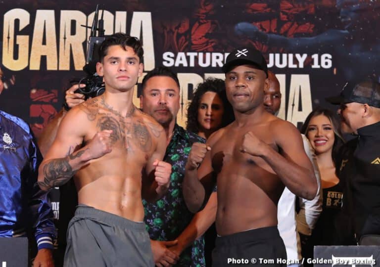 Garcia vs. Fortuna - weights for Saturday on DAZN