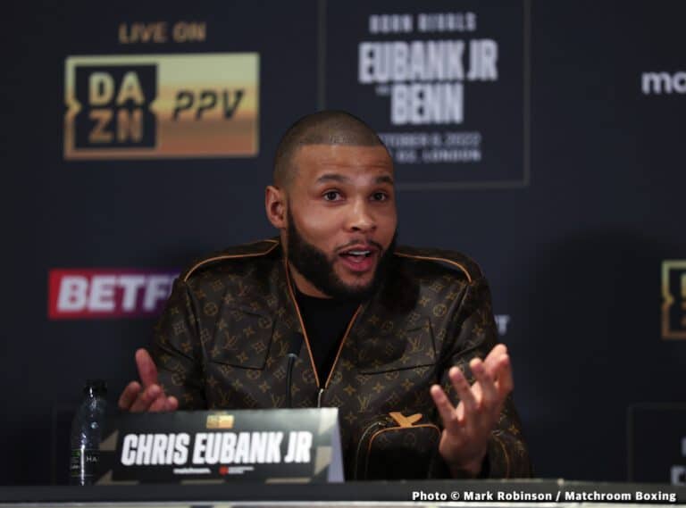 Chris Eubank Jr says Conor Benn's positive test "muddies the story"