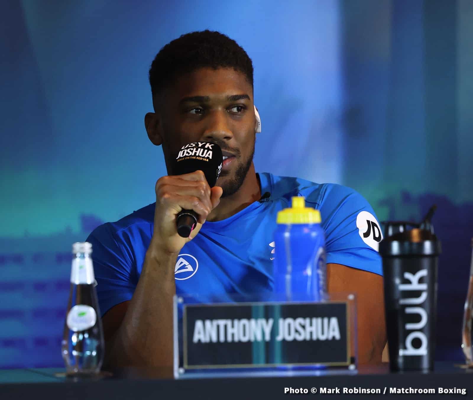 Anthony Joshua: "I can bring Tyson Fury out of retirement 100%"