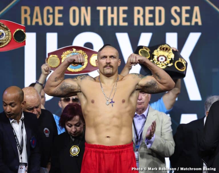 Talk Of Usyk Gaining 15kg Proven To Be False At Official Weigh-In