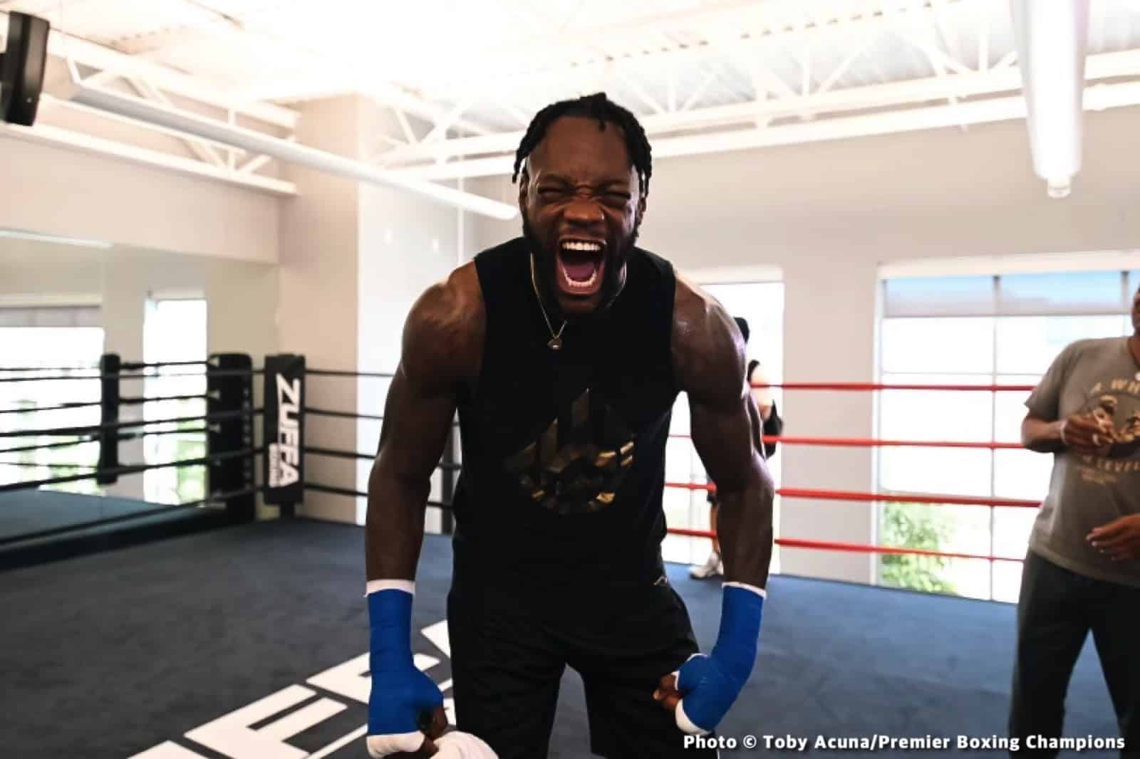 Boxing photo: Deontay Wilder, Frank Sanchez, Robert Helenius image Wilder - Helenius, Plant - Dirrell Official Weights & Photos