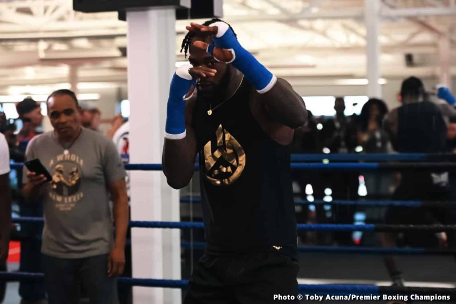 Boxing photo: Deontay Wilder, Frank Sanchez, Robert Helenius image Wilder - Helenius, Plant - Dirrell Official Weights & Photos
