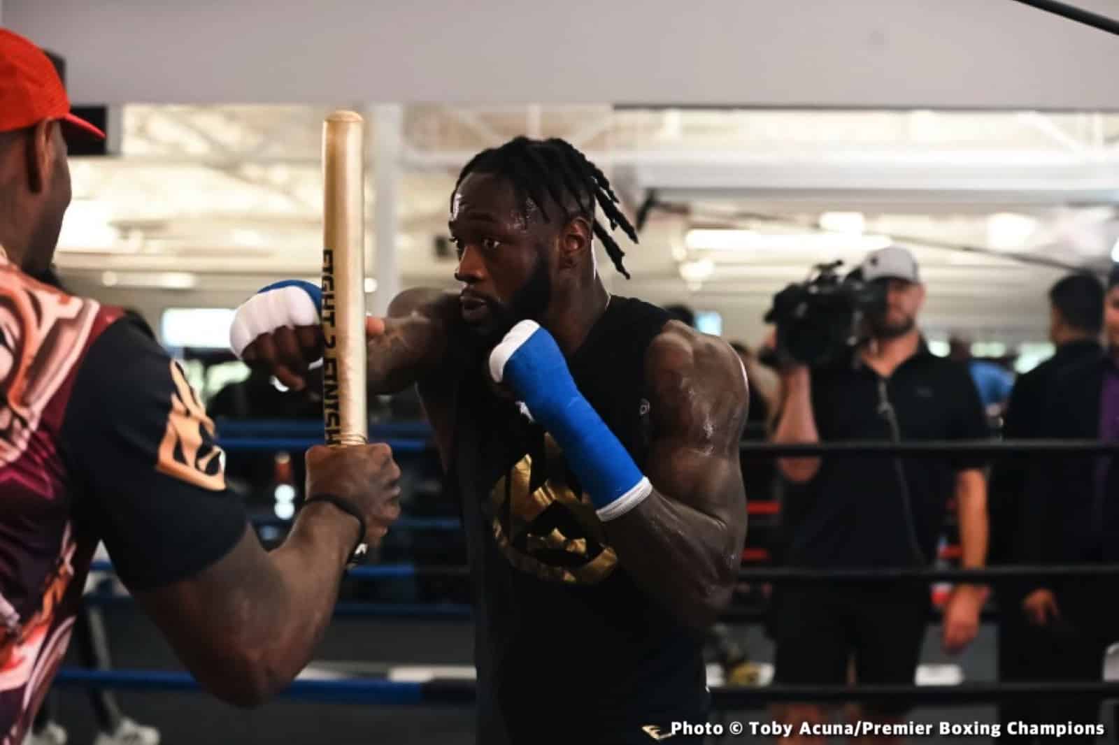 Boxing photo: Deontay Wilder, Frank Sanchez, Robert Helenius image Wilder - Helenius, Plant - Dirrell Official Weights & Photos