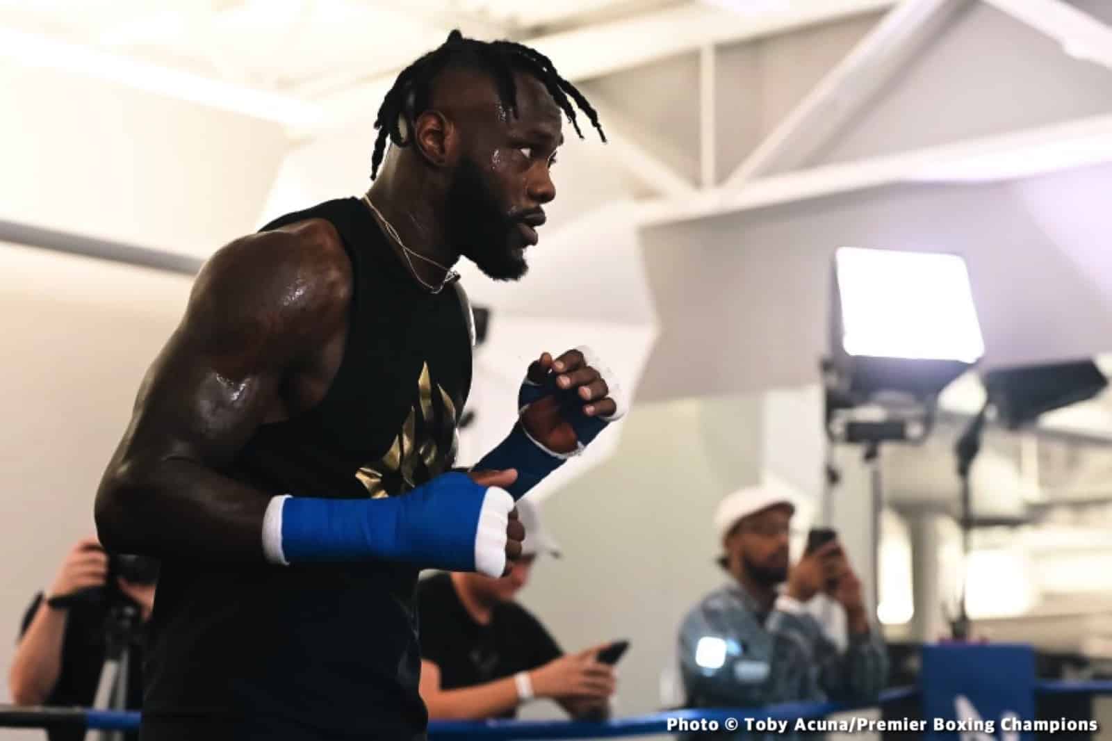 Boxing photo: Deontay Wilder, Frank Sanchez, Robert Helenius image Wilder - Helenius, Plant - Dirrell Official Weights & Photos