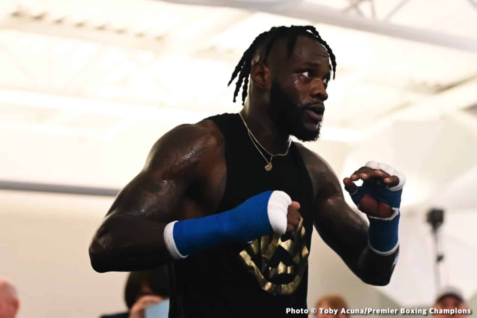 Deontay Wilder boxing image / photo