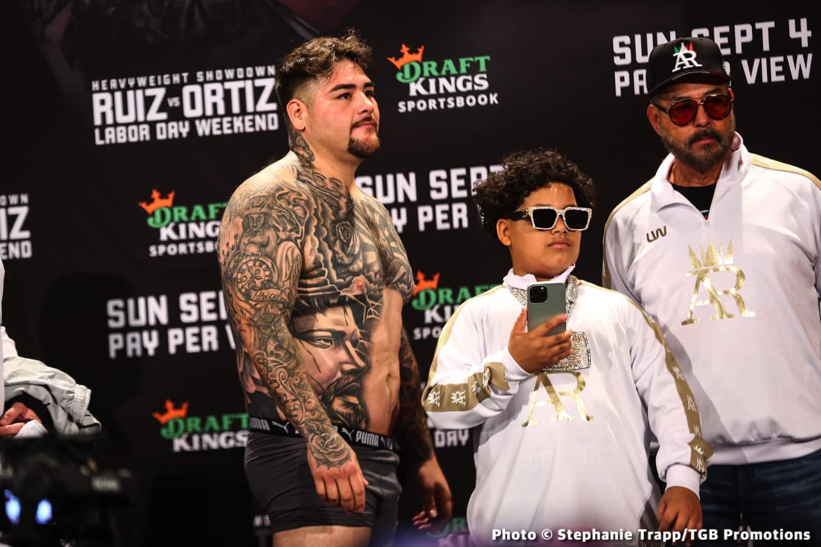 Boxing photo: Andy Ruiz Jr, Eduardo Ramirez, Isaac 'Pitbull' Cruz, Jose Valenzuela, Luis Ortiz image Andy Ruiz Jr vs. Luis Ortiz - weights