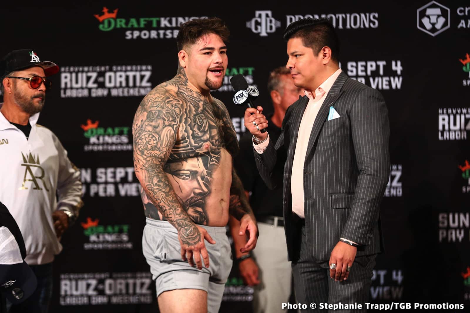 Boxing photo: Andy Ruiz Jr, Eduardo Ramirez, Isaac 'Pitbull' Cruz, Jose Valenzuela, Luis Ortiz image Andy Ruiz Jr vs. Luis Ortiz - weights