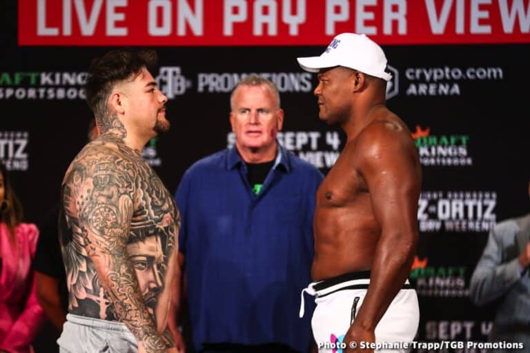 Andy Ruiz Jr vs. Luis Ortiz - weights