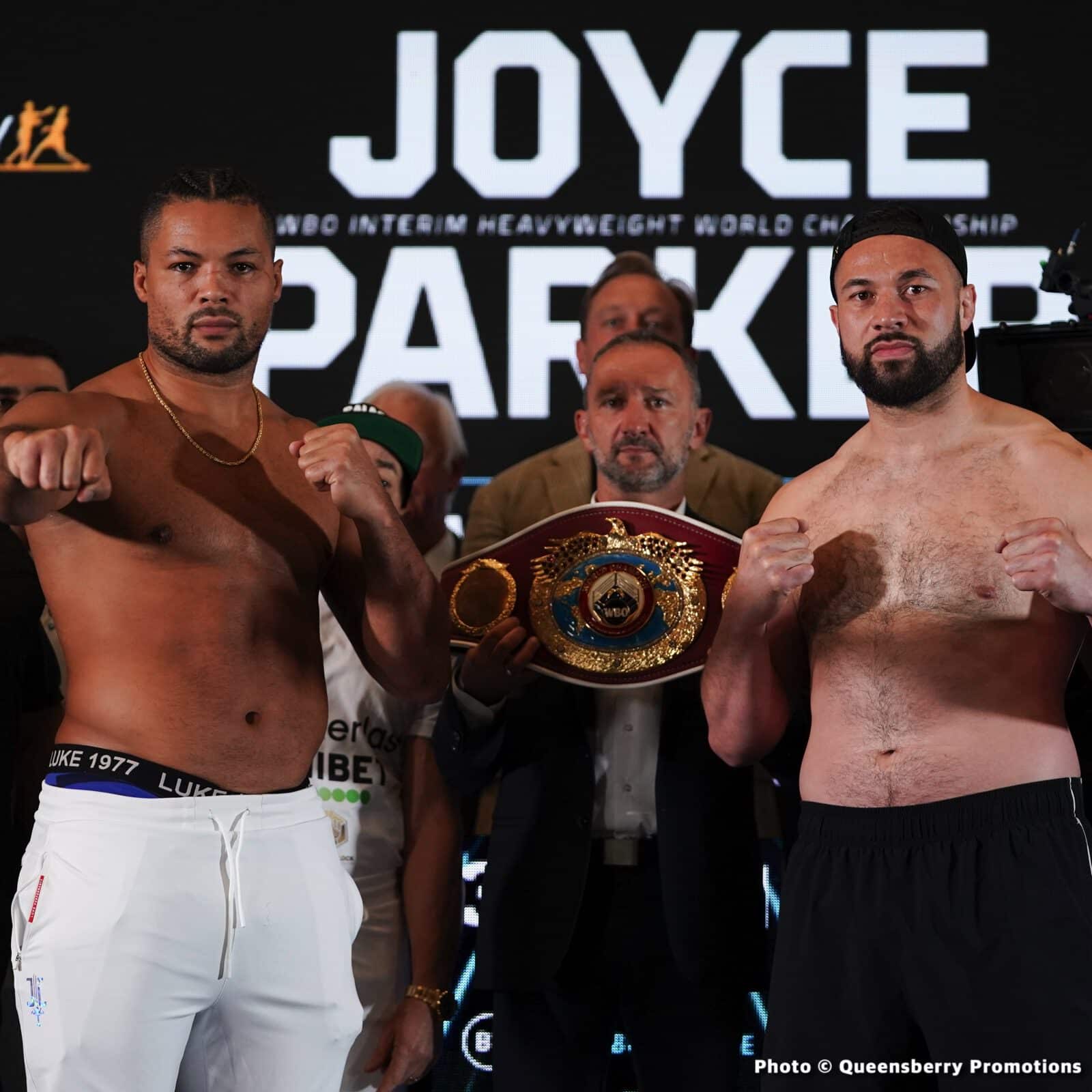 Joyce vs. Parker - weights for Saturday