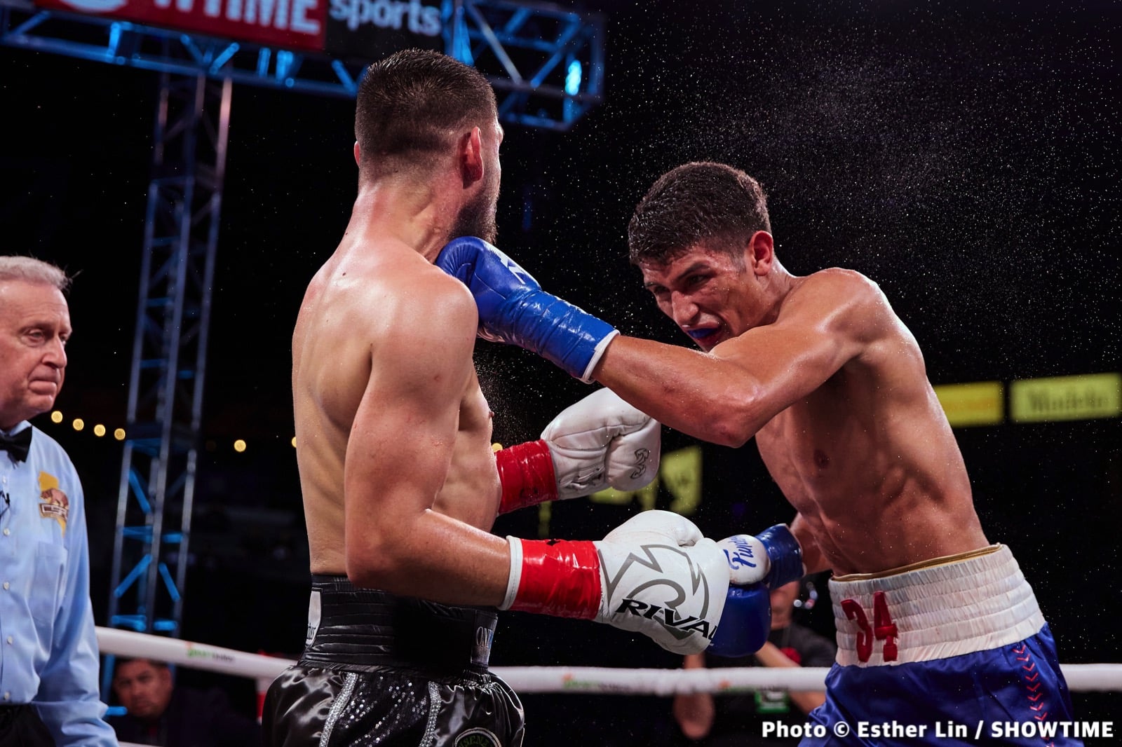 Boxing photo: Carlos Ocampo, Sebastian Fundora image Sebastian Fundora defeats Carlos Ocampo - Boxing Results