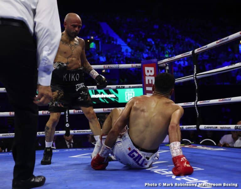 Kiko Martinez Destroys Jordan Gill, Scores Fourth Round Stoppage To Take European Featherweight Title - Boxing Results