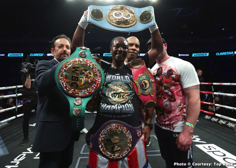 Photos: Claressa Shields Defeats Marshall in Slugfest