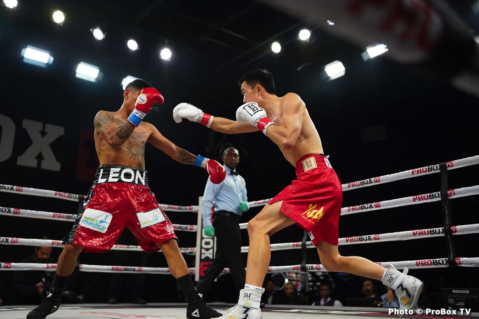 Boxing photo: Brandon Benitez, Xu Can image Benitez defeats Xu Can on ProBox TV - Boxing Results