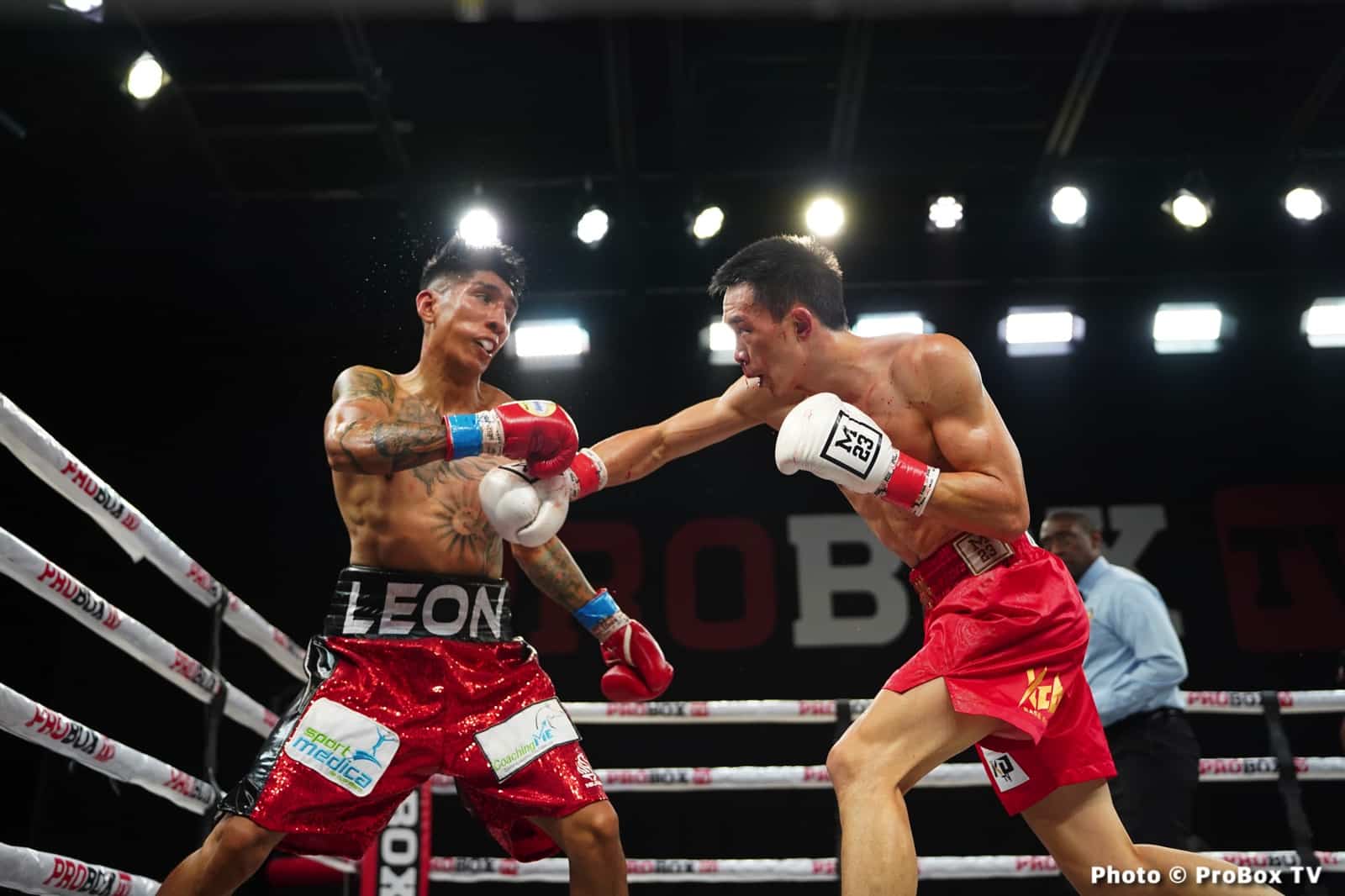 Boxing photo: Brandon Benitez, Xu Can image Benitez defeats Xu Can on ProBox TV - Boxing Results