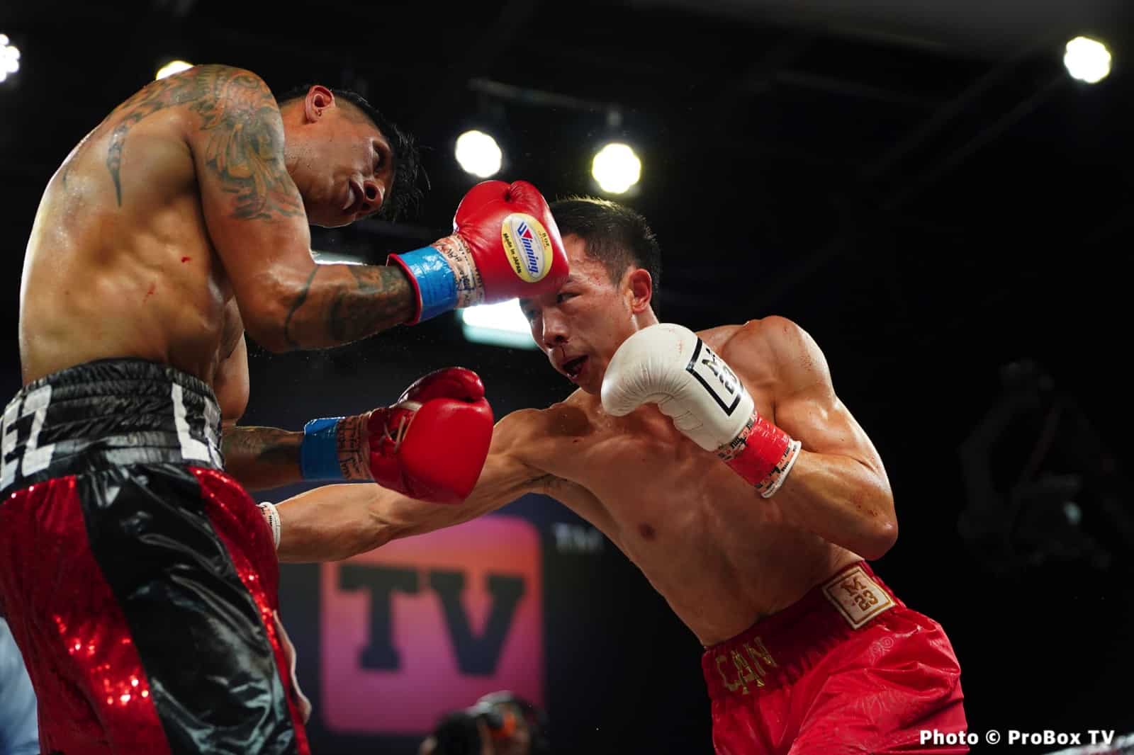 Boxing photo: Brandon Benitez, Xu Can image Benitez defeats Xu Can on ProBox TV - Boxing Results