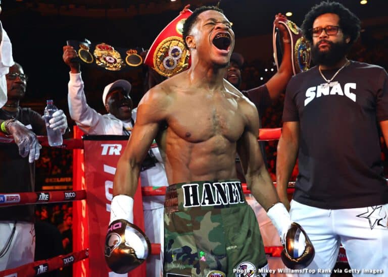 Devin Haney warns Teofimo Lopez: "I might move to 140 & f**k you up"