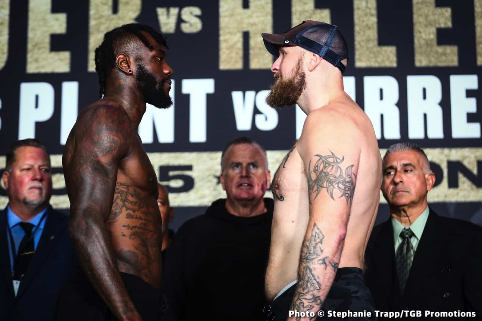 Weights Deontay Wilder - 214½, Robert Helenius - 253¼