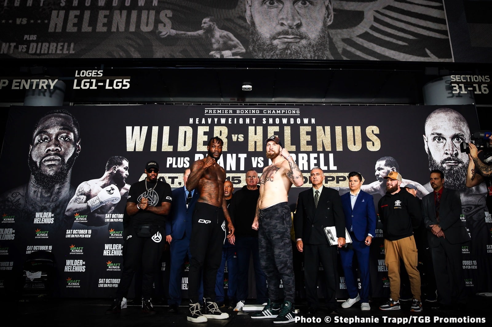 Weights: Deontay Wilder - 214½, Robert Helenius - 253¼