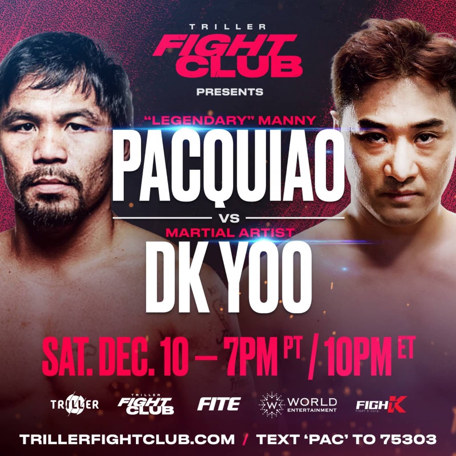 WATCH LIVE: Manny Pacquiao - DK Yoo On FITE TV Tonight!