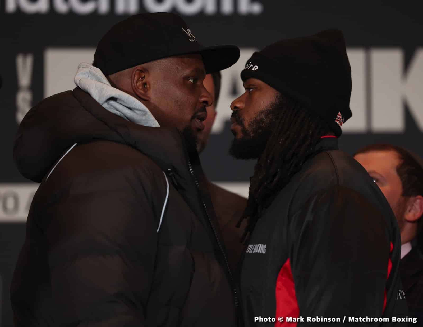 Whyte vs Franklin DAZN Weigh In Results