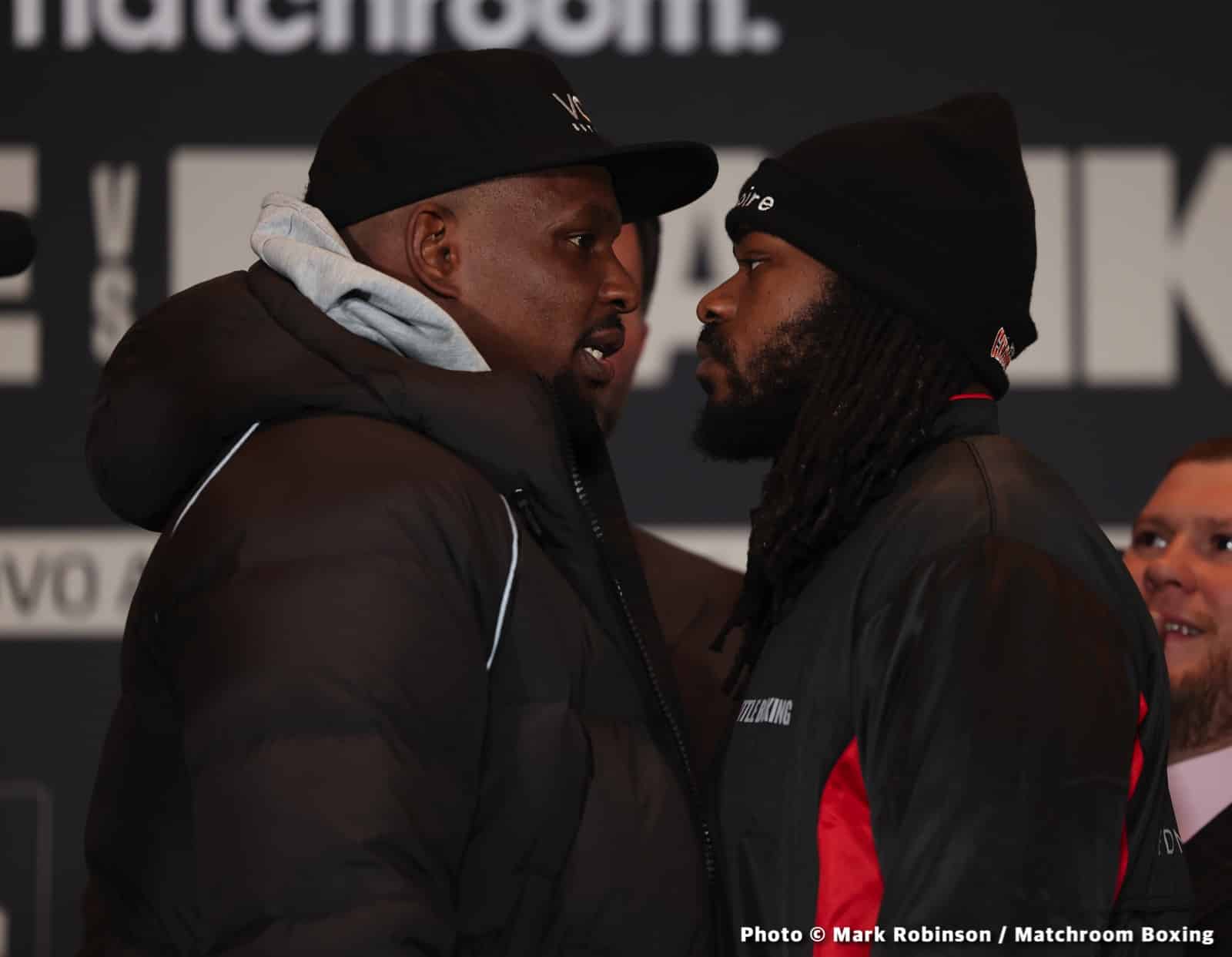 Whyte vs Franklin DAZN Weigh In Results