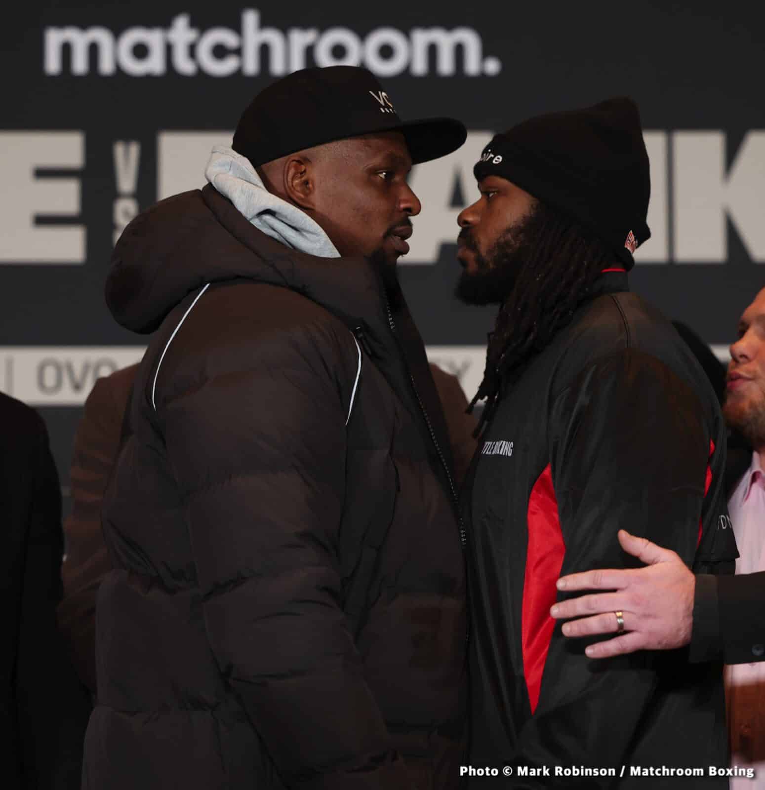 Whyte vs Franklin DAZN Weigh In Results