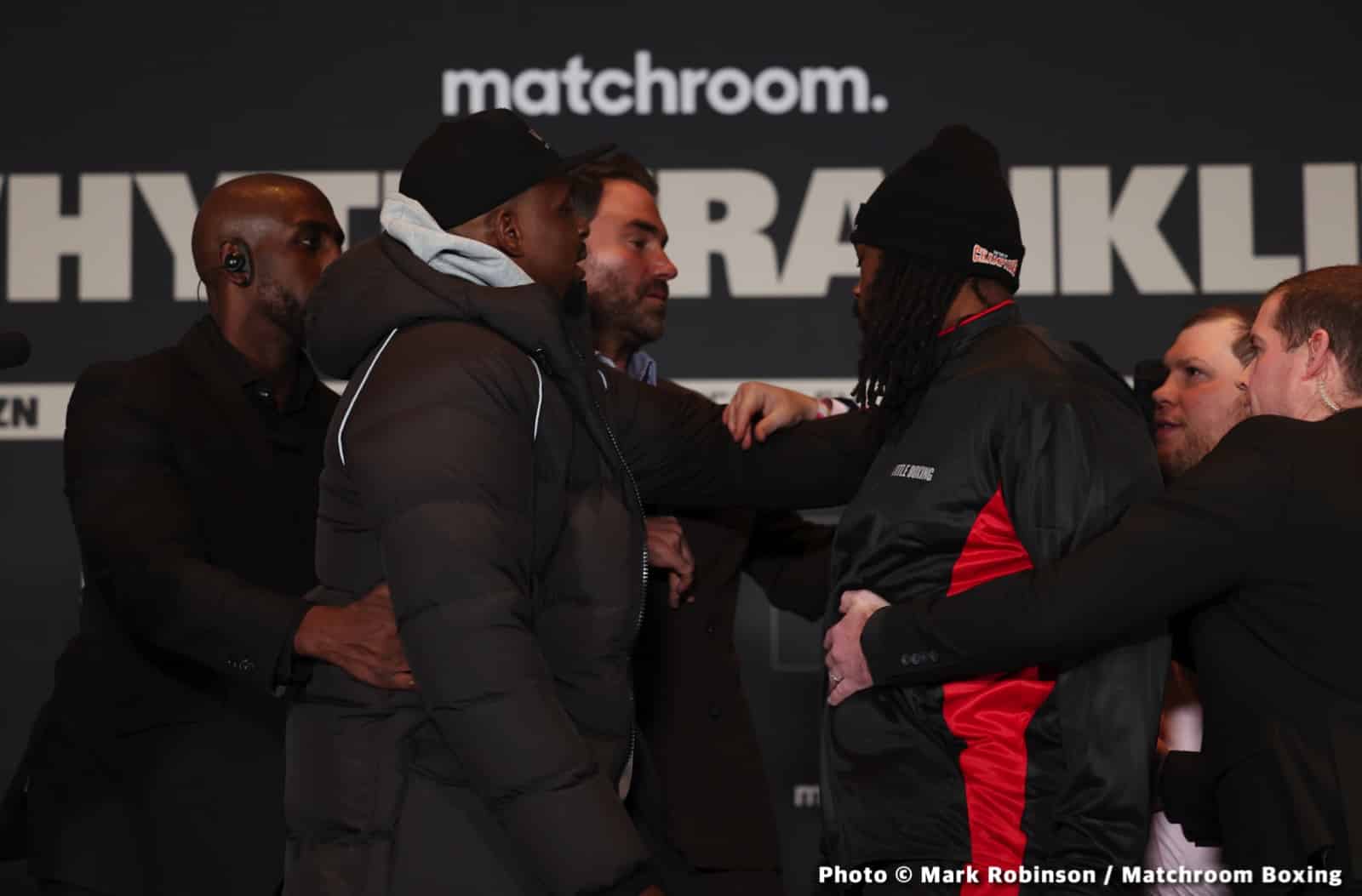 Whyte vs Franklin DAZN Weigh In Results