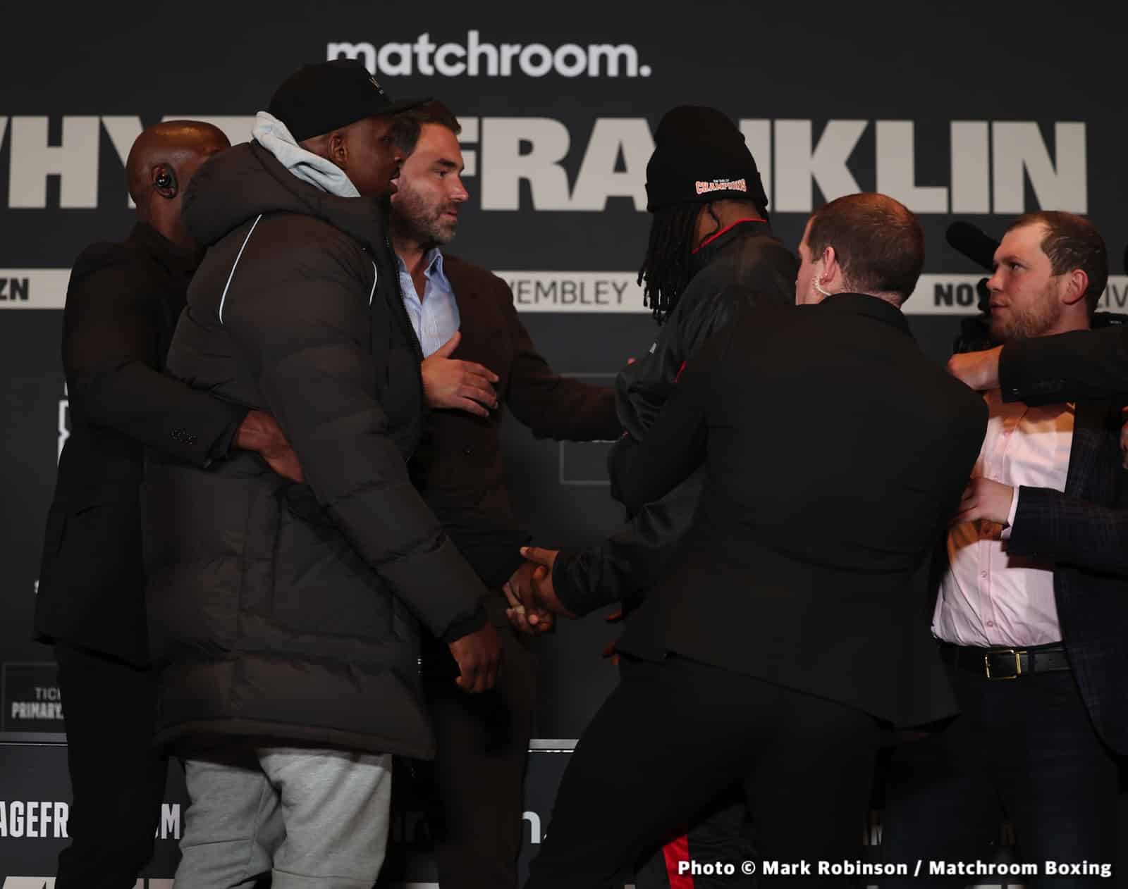 Whyte vs Franklin DAZN Weigh In Results