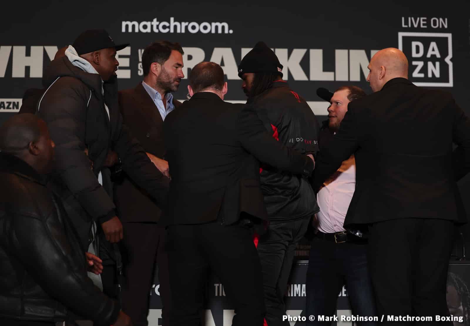 Whyte vs Franklin DAZN Weigh In Results