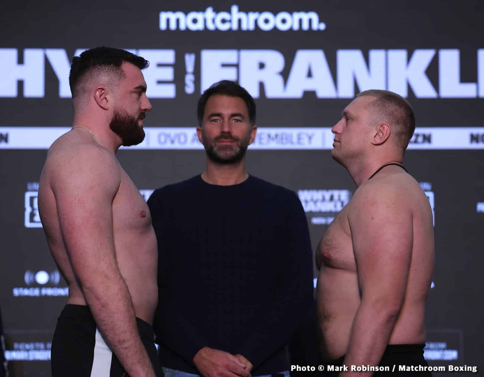Whyte vs Franklin DAZN Weigh In Results