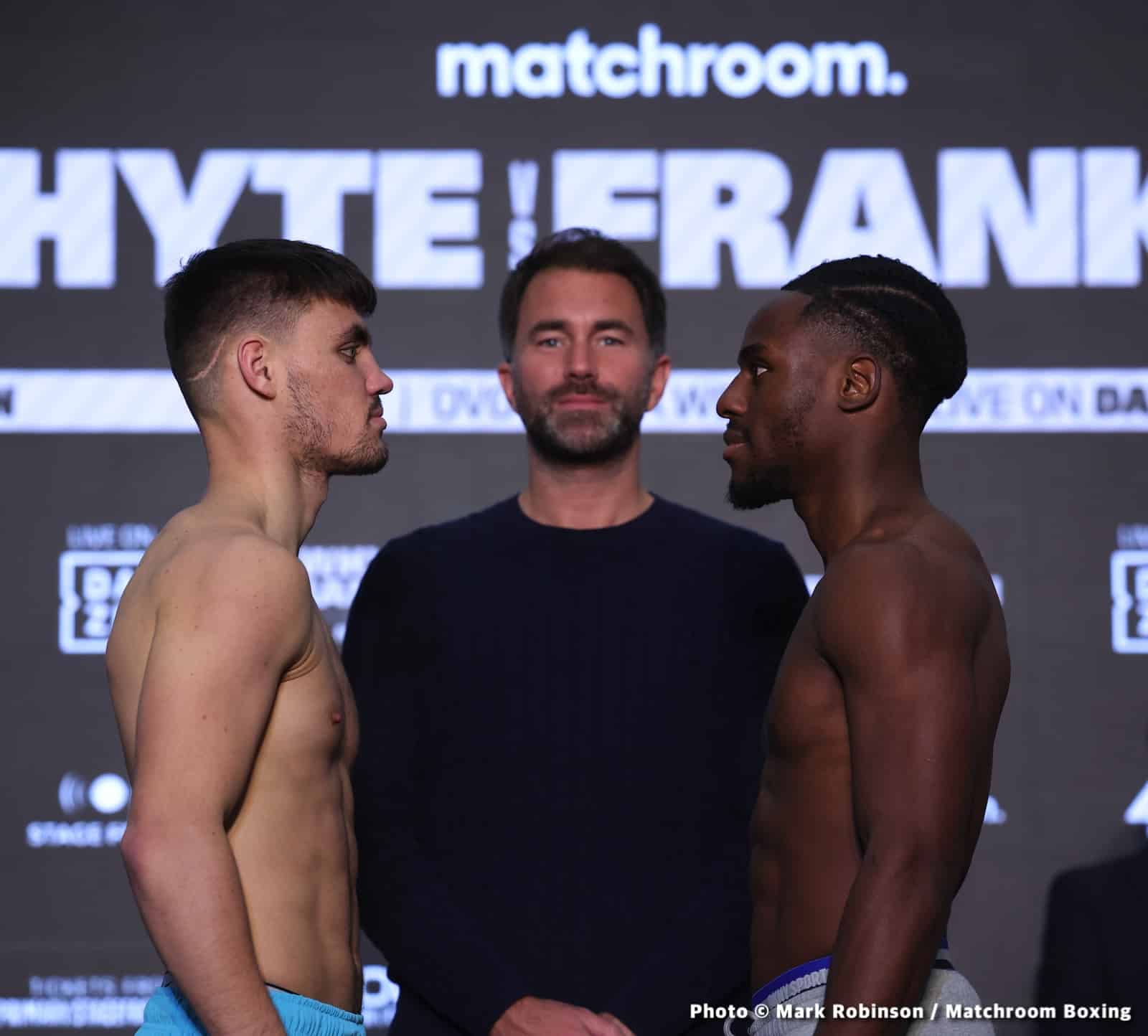 Whyte vs Franklin DAZN Weigh In Results