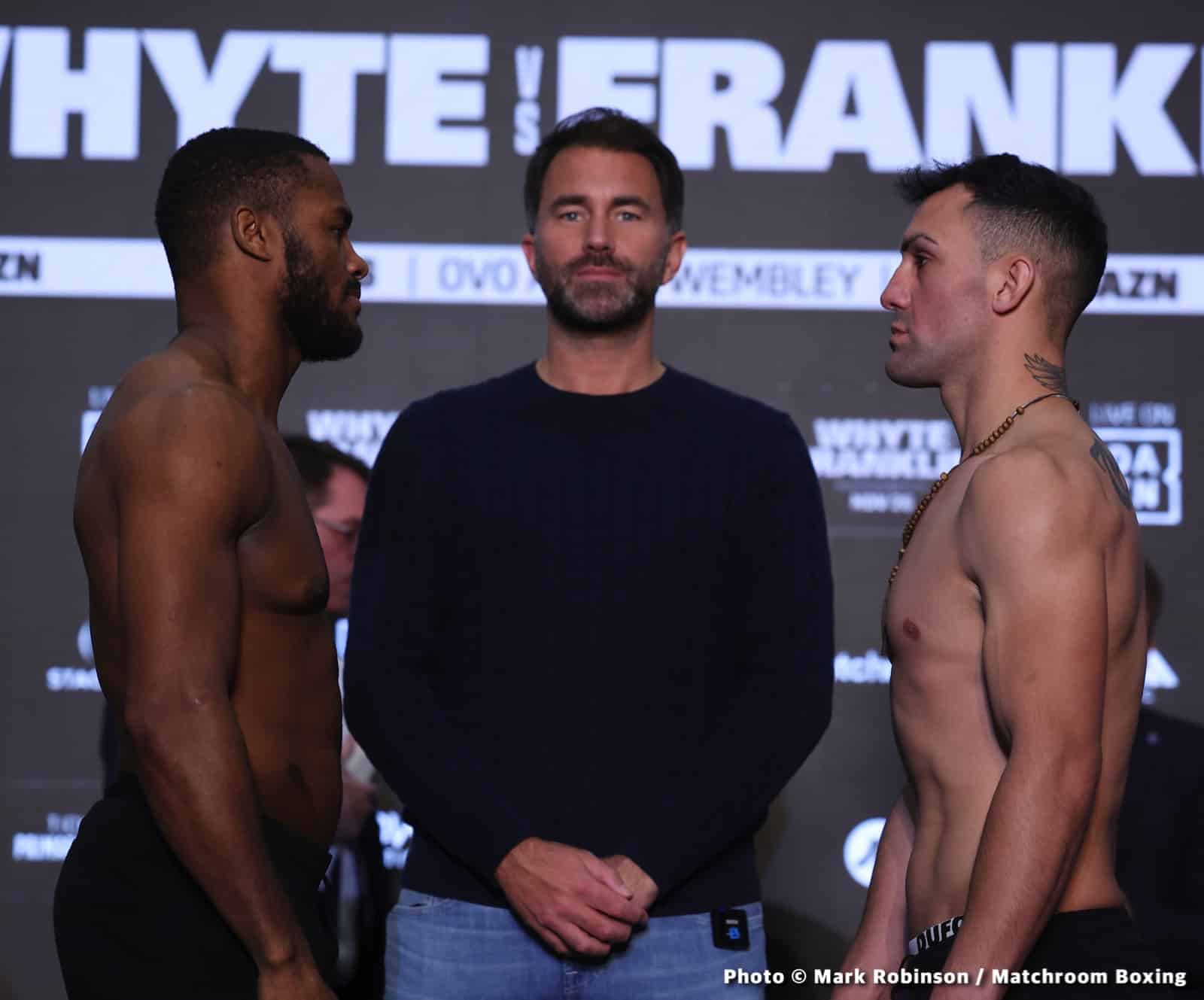 Whyte vs Franklin DAZN Weigh In Results