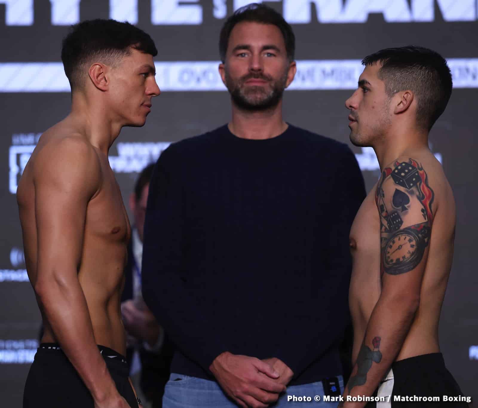 Whyte vs Franklin DAZN Weigh In Results