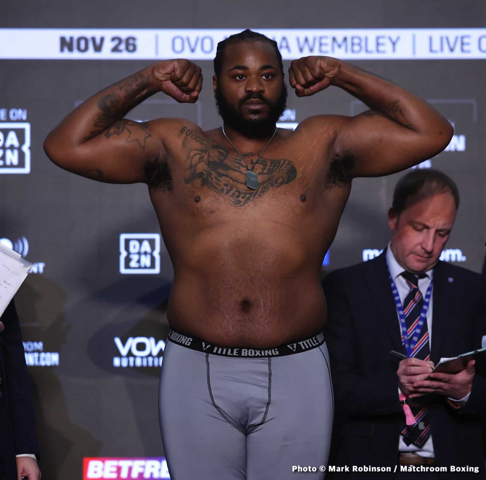 Whyte vs Franklin DAZN Weigh In Results
