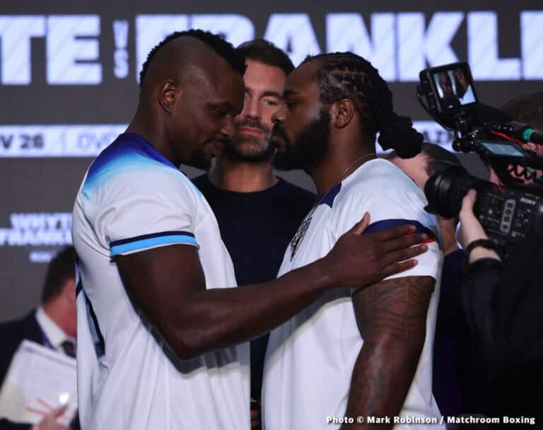 Whyte vs Franklin DAZN Weigh In Results