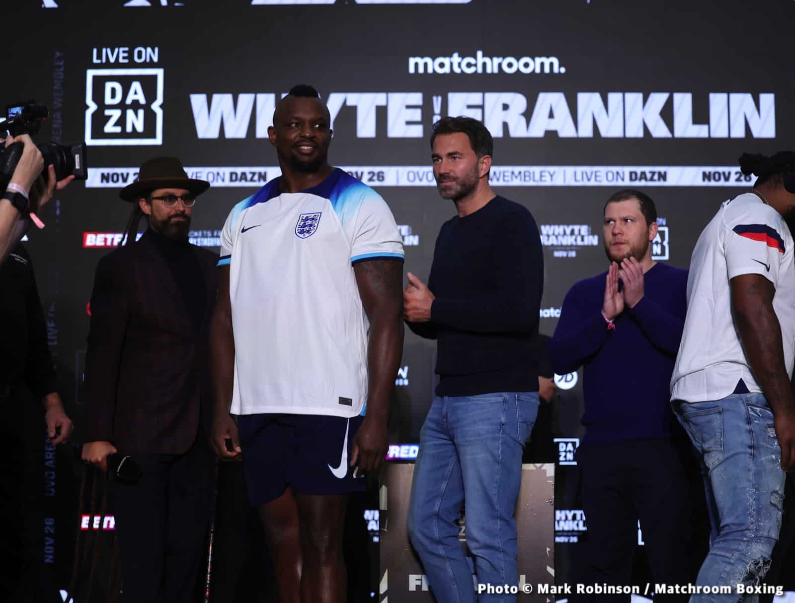 Whyte vs Franklin DAZN Weigh In Results